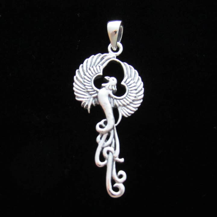 Sterling Silver Phoenix Pendant for wholesale by Zeppo Merchandisers Inc