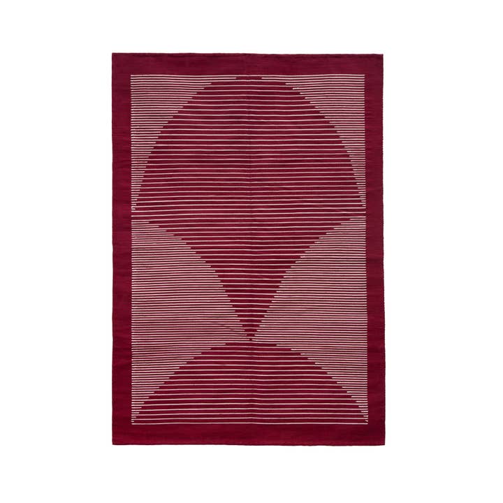 Alfombra de Lotus Kilim Borgoña para venta al por mayor de KILIIM