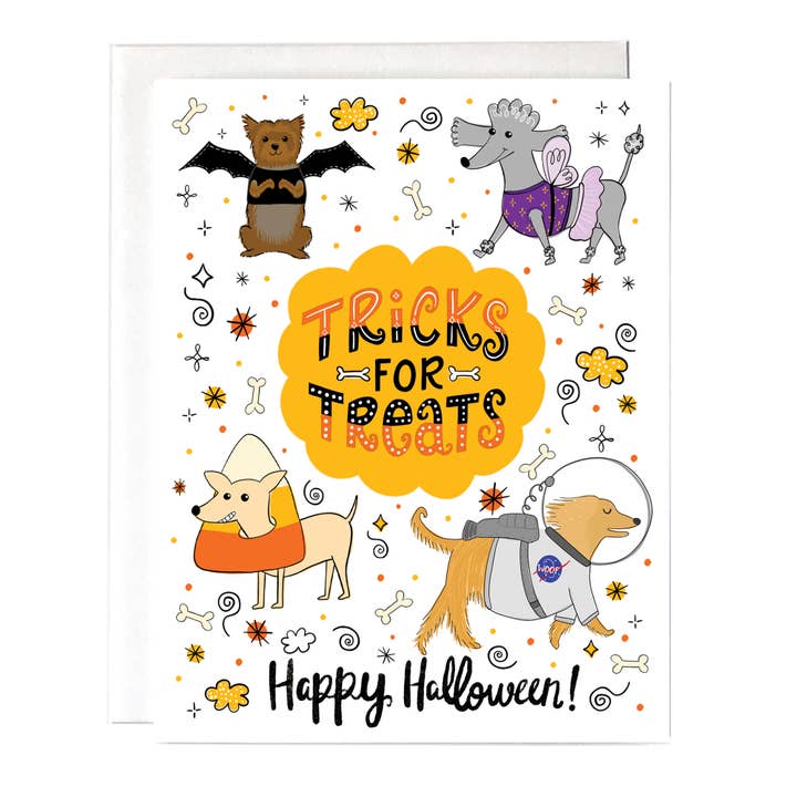 Carte pour chiens d'Halloween pour la vente par Fox Card Co