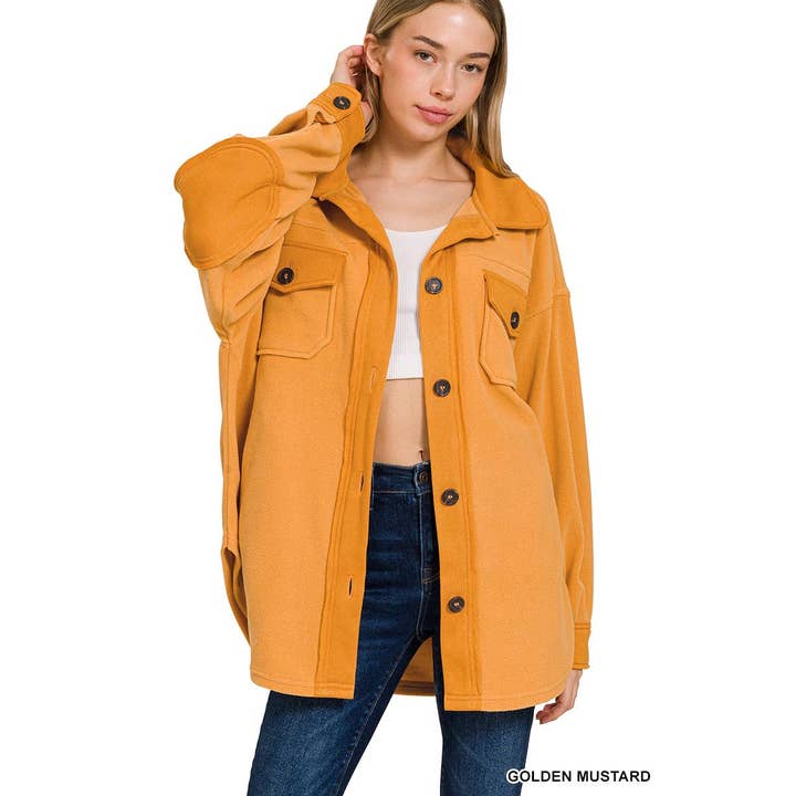 Oversized Basic Fleece Shacket and other Purchase Wholesale mode. Free Returns & Net 60 Terms on Faire trending on Faire.