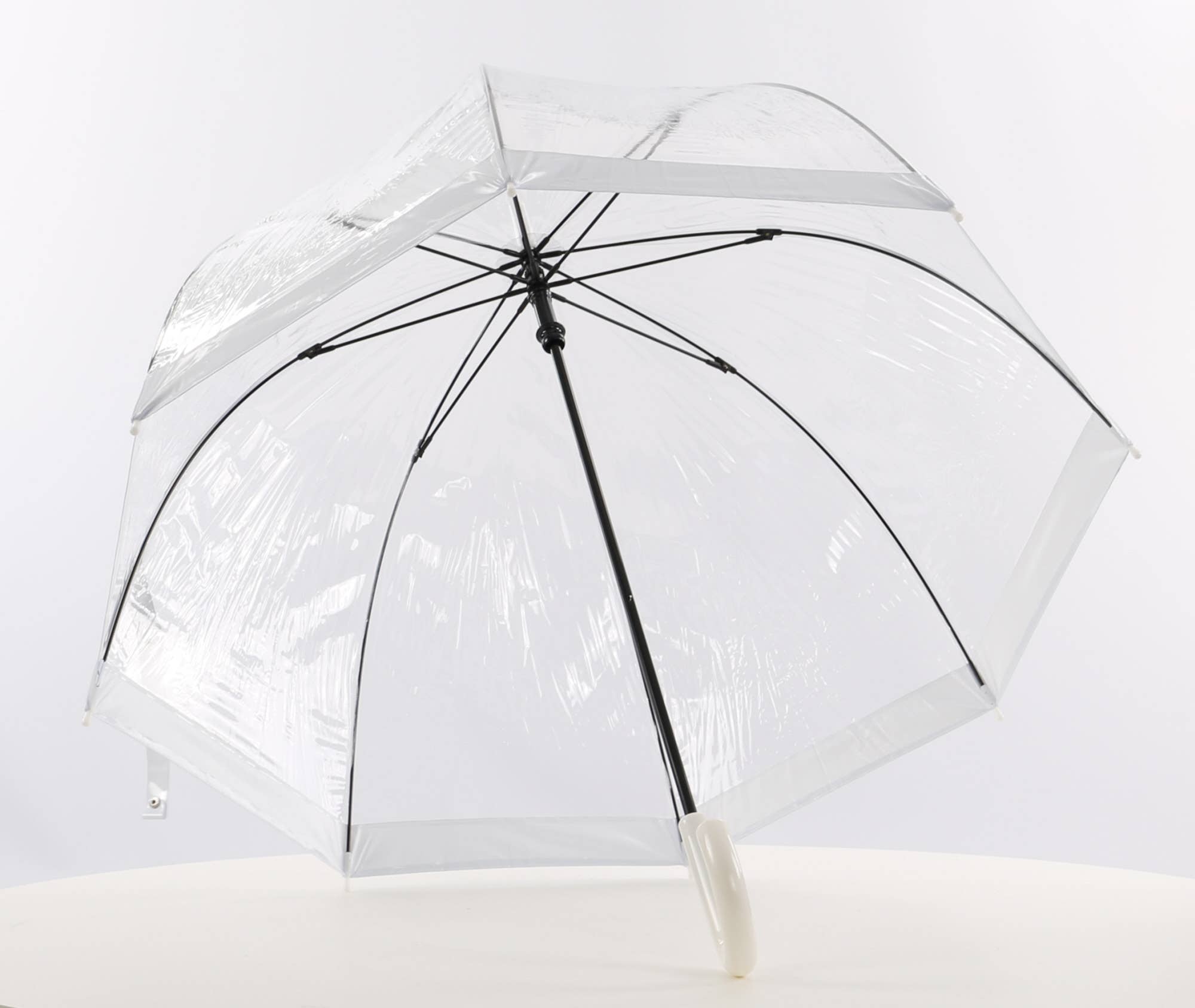 Everyday Clear Dome Vinyl Umbrella White - EDBCWH for wholesale on Faire1