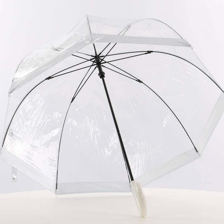 Everyday Clear Dome Vinyl Umbrella White - EDBCWH for wholesale on Faire1