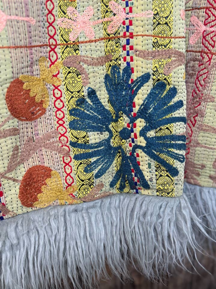 Wylder Trading Company - Wholesale Fur/Faux Fur Coat - Women's - Canyon Bloom Coat 015 (Long-Length) | Penny Lane Style Boho9