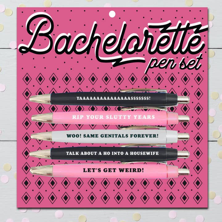 Bachelorette Pen Set (gifts, pens, friends) for wholesale by FUN CLUB