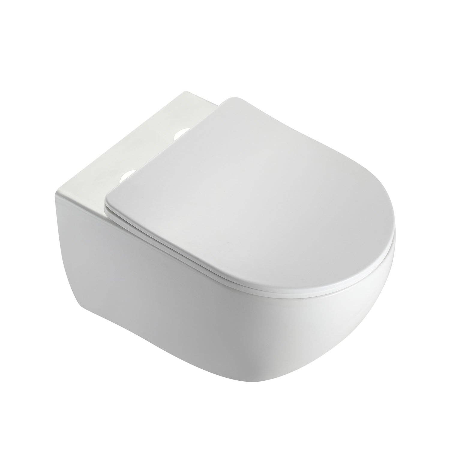 Stilform Handels GmbH - Vente Ensemble d'accessoires pour salle de bain - Toilettes suspendues sans rebord Soho 3.0 blanc brillant avec chasse Whirlflush Tornado et siège super fin3