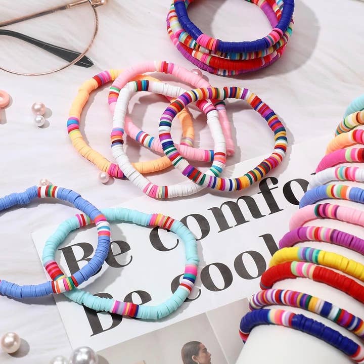 Braccialetti elastici con perline per la vendita all'ingrosso da parte di Mississippi Hippie Designs,LLC