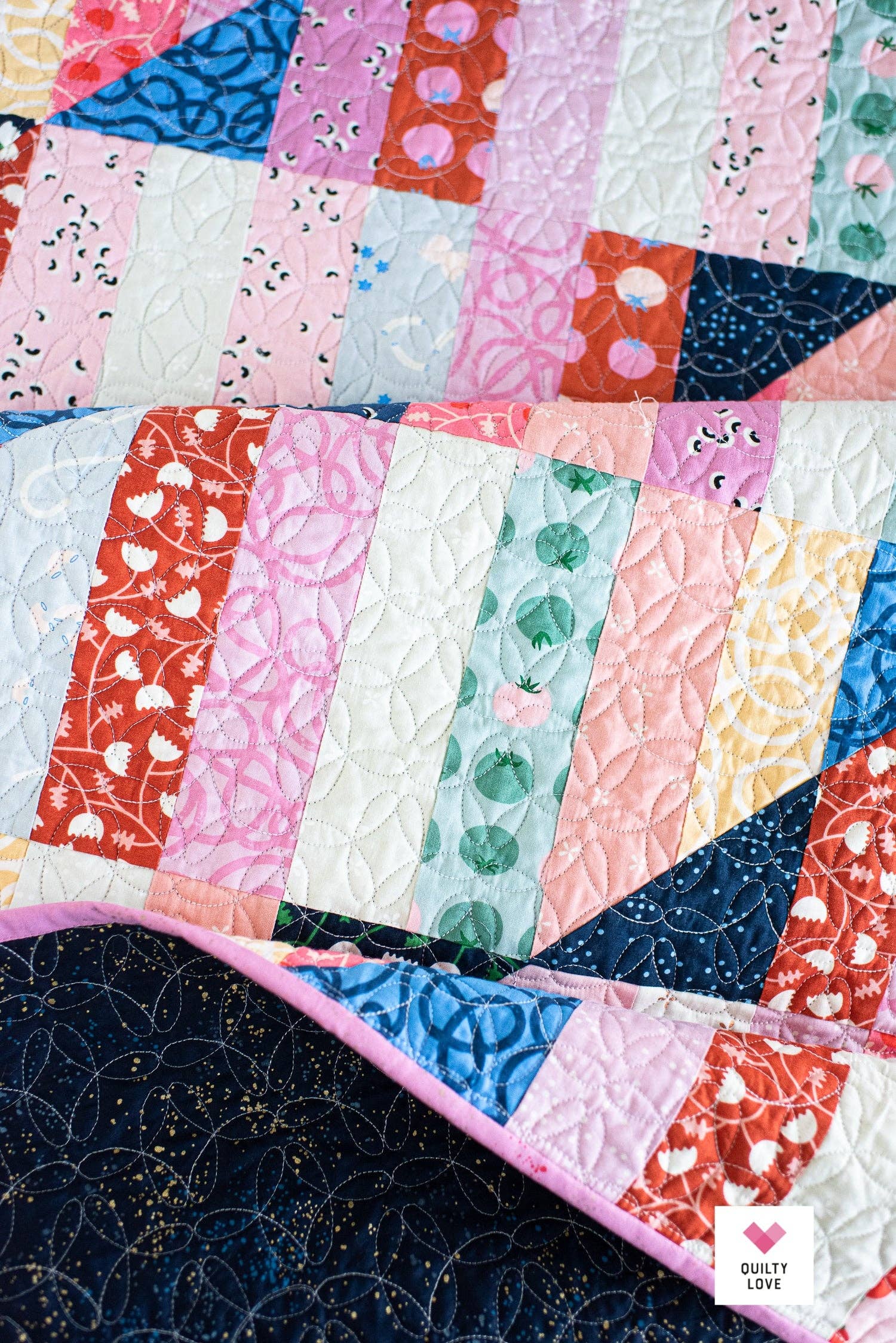 Quilty Love - Wholesale Craft Sewing Kit - Happy Stripes Printed PAPER pattern9