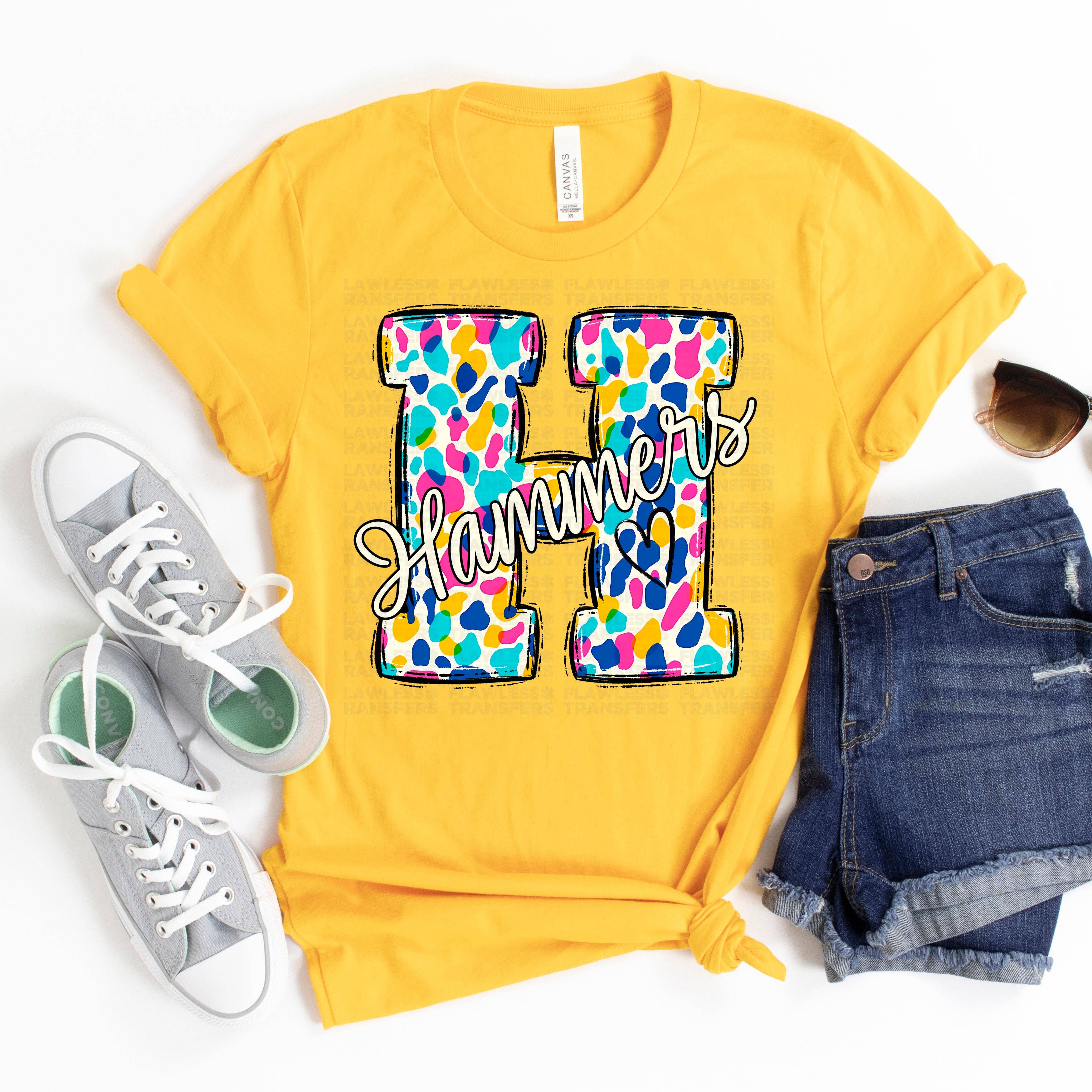 Flawless Transfers - Wholesale Sublimation Transfer - Hammers Bright Spots DTF Transfer0