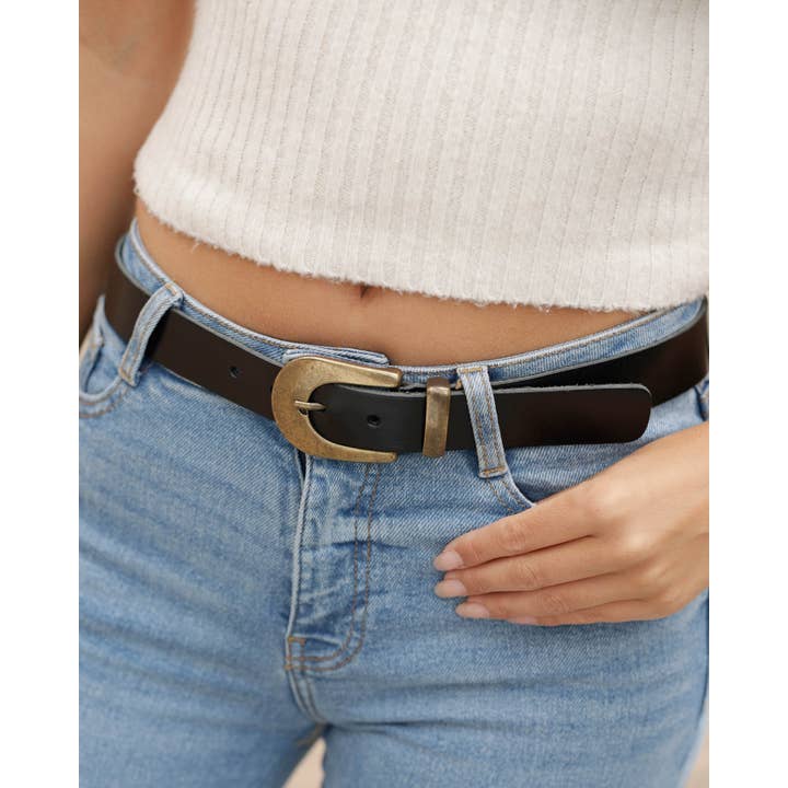 Amsterdam Heritage Leather Belts, Bags, Jackets & Apparel - Vente Ceinture – femme - FABRIQUÉ SUR COMMANDE Annie | Ceinture fine en cuir avec boucle dorée pour femme34
