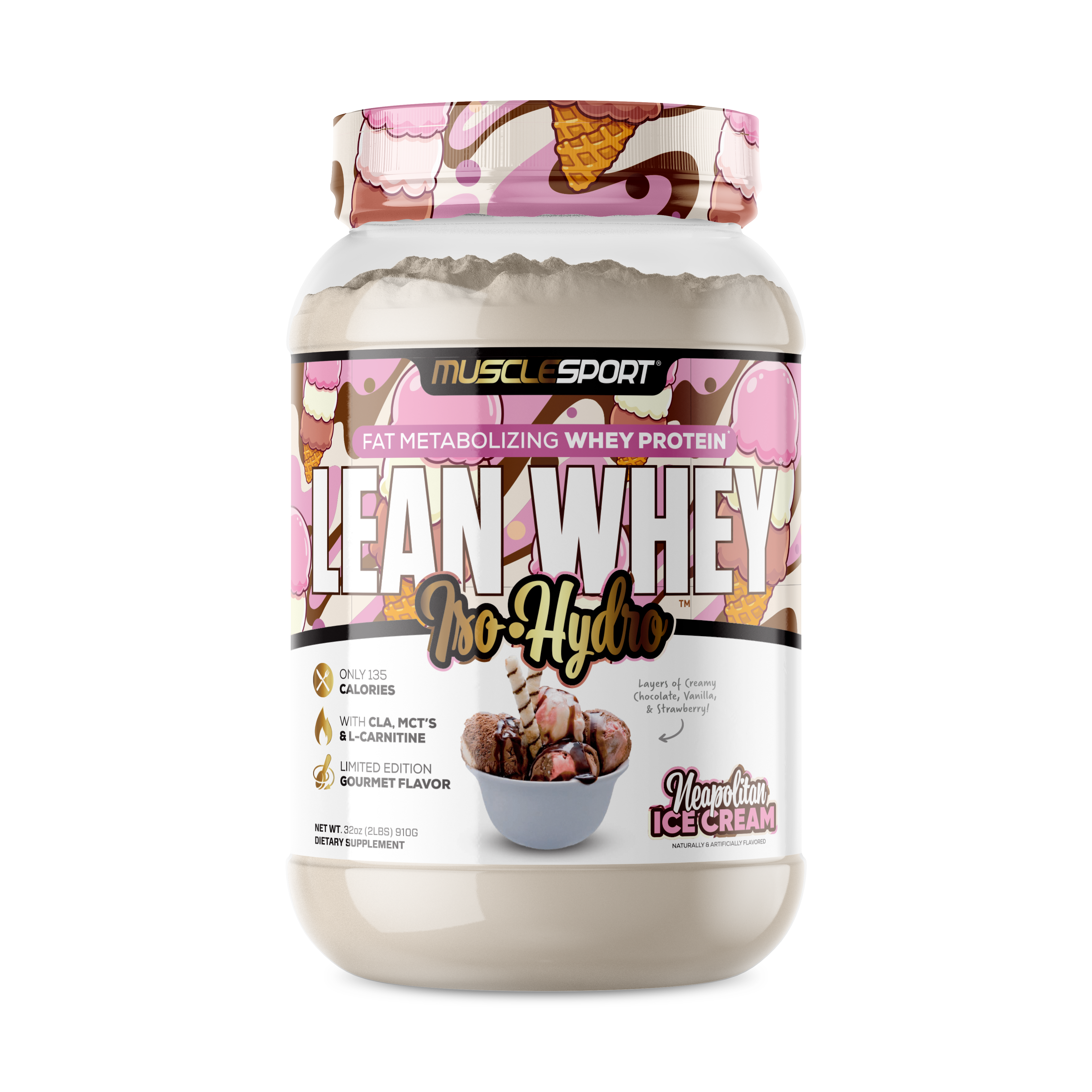 MuscleSport - Wholesale Protein/superfood powder - Lean Whey® Iso Hydro Gourmet Protein 2lb - Limited Edition59
