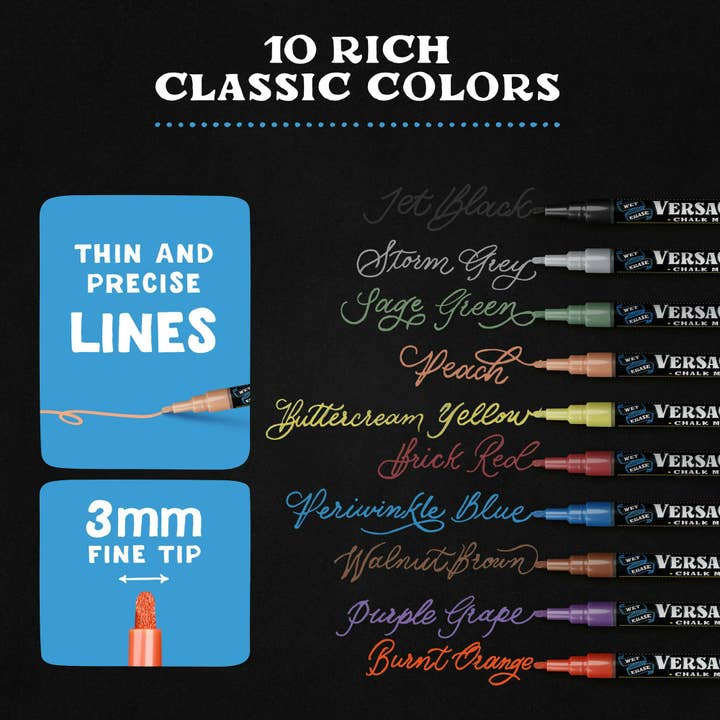 VersaChalk - Wholesale Marker - Classic Liquid Chalk Markers14