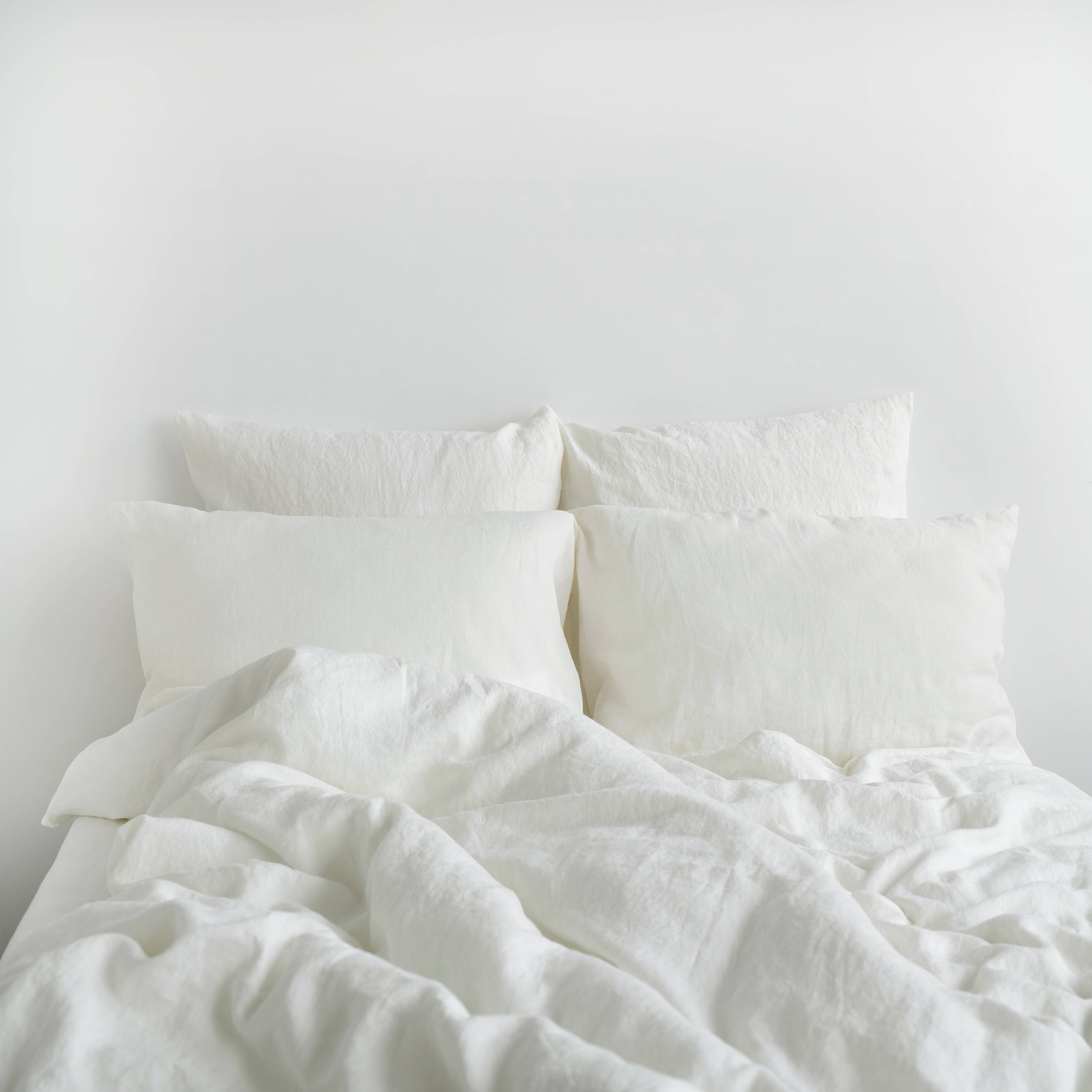 Linen Tales (We cover U.S. import duties) – wholesale Bedding pillowcase/sham – White Linen Pillowcase1