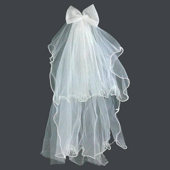 Ganchos de Cabelo com Véu e Laço para Crianças HLC4315-4 (2PC) por atacado de TAPA fashion