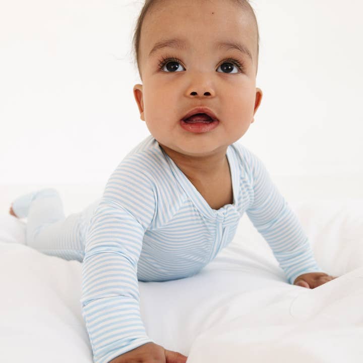 Motette – wholesale Sleepsuit – Baby – Seaside Stripe Bamboo Sleeper4