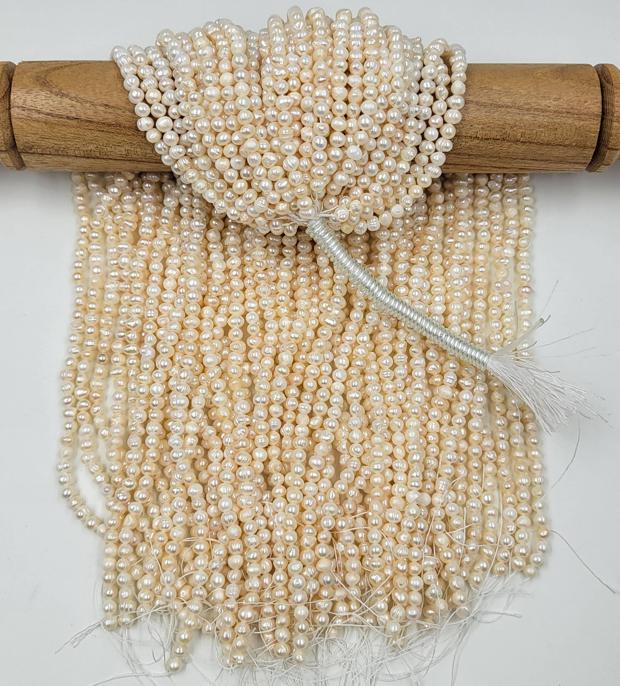 Beads Creation - Wholesale Beads - Mother of Pearl Baroque Freshwater Charms Strand PRP7330