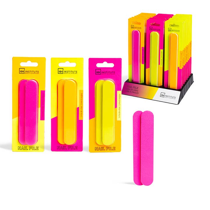 Idc Institute Neon Precision Nail File for wholesale by Aquarius Cosmetic SLU