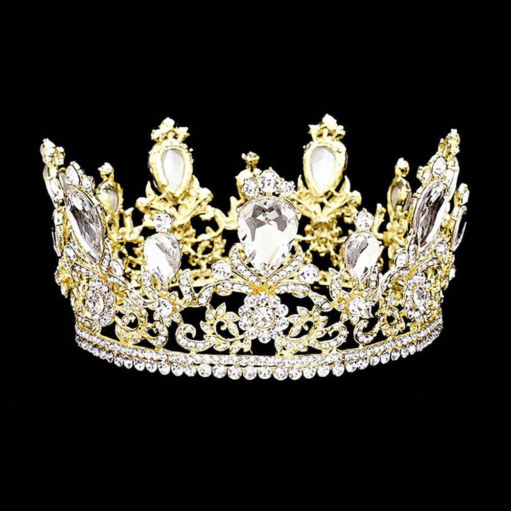 Sensibling Corp. - Wholesale Tiara - Women's - Glass Crystal Pageant Queen Tiara4