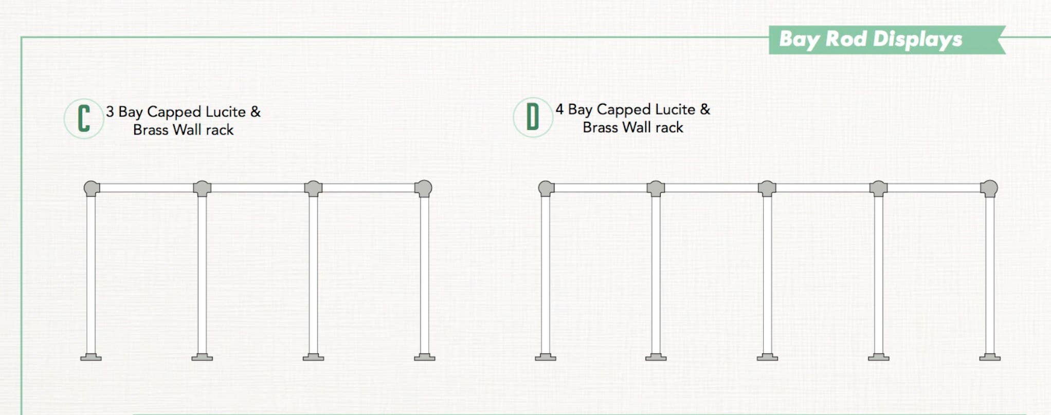 LuxHoldups - Wholesale Clothes Hangers - Lucite Brass Clothing Rack for Retail Display by Luxholdups7