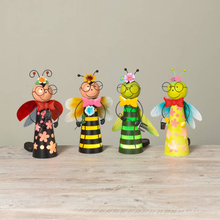 Discount 15.5"H Solar Lighted Metal Gar for wholesale by The Gerson Companies