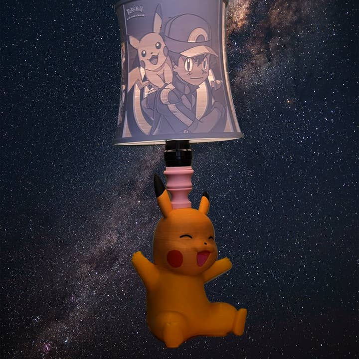 Lampe Pikachu 3D/Lampe de nuit Pokémon, Liphophane Pokémon 3D pour la vente par Havana Gift for home