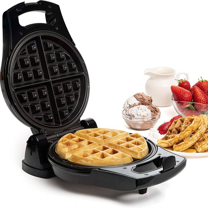 Belgian Waffle Maker, Electric Waffle Machine, Flips & Non-Stick Grids,Temperature Control, Round Waffle for wholesale by Moss & Stone