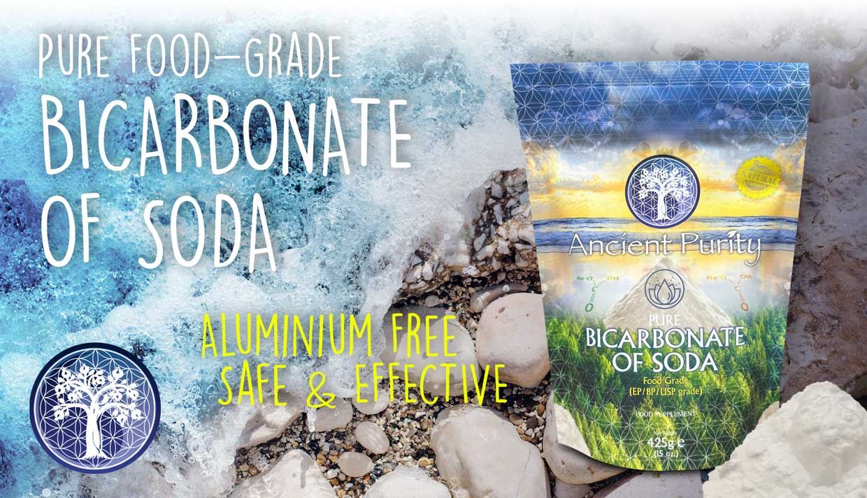 Ancient Purity - Venta al por mayor Suplementos/vitaminas para beber - Bicarbonato de sodio (Puro) 425g | Grado EP / BP / USP1