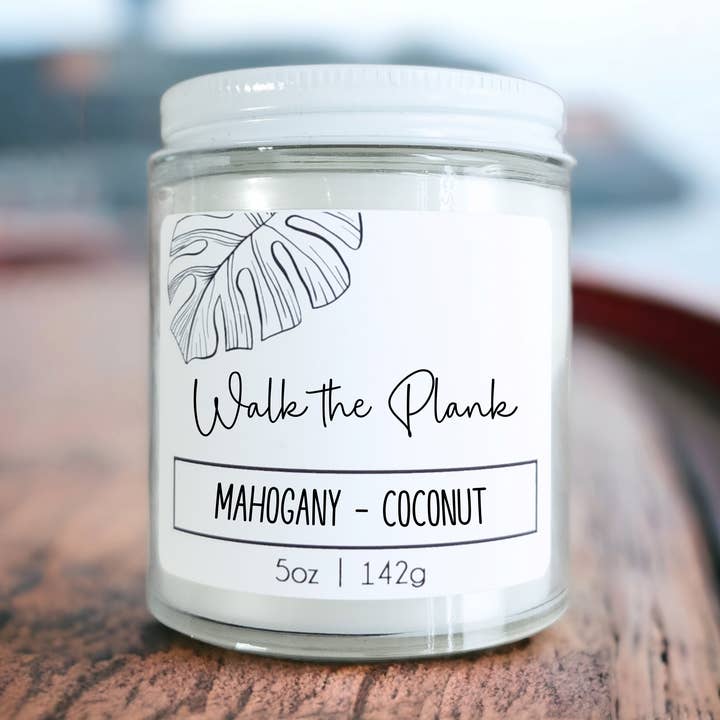 Walk the Plank Wood Wick Candle - Warm Wood for wholesale by ShoreItUp