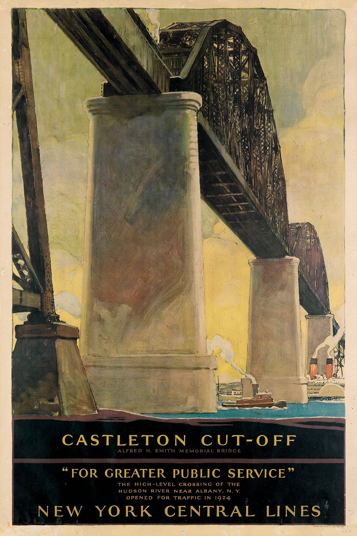 Flashback Shop – wholesale Art print – Castleton Cut-Off, New York Central Lines by Herbert Morton Stoops(1888-1948) - 19250