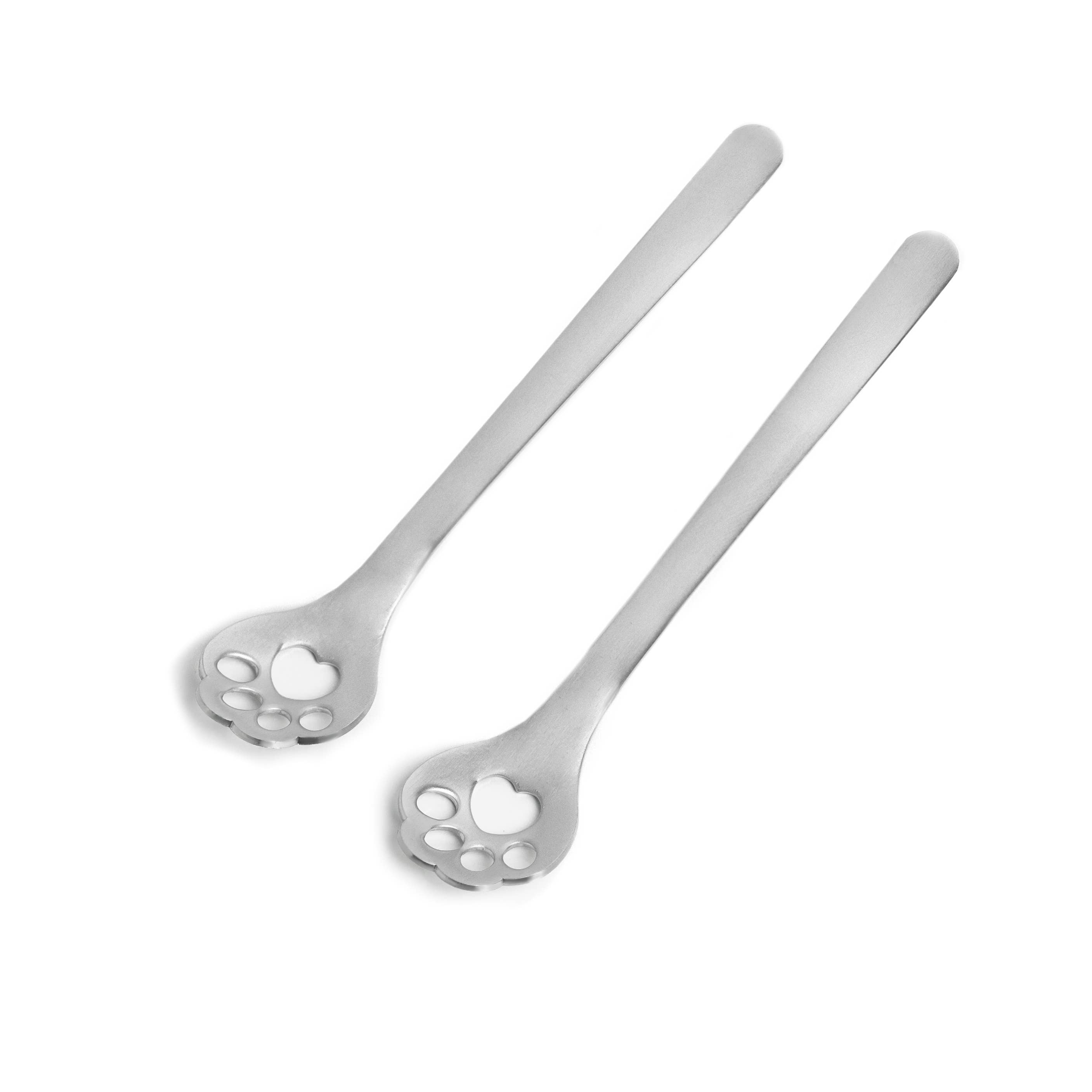 Fox Run Brands - Wholesale Kitchen Spoon - Fox Run Cat and Dog Paw Print Baking Spoons, 1.25” x 5.75”