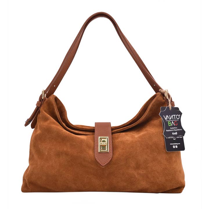 Drusiana Camox ❤ Borsa a Spalla ❤ Pelle e Camoscio per la vendita all'ingrosso da parte di Vanto Bag