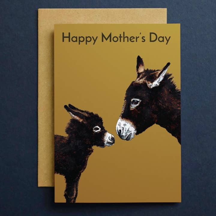 Some Ink Nice - Wholesale Mother's Day Card - Donkey Mother's Day Card * Donkey Card * Animal Cards