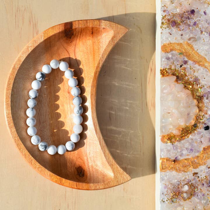 Pulsera de cuentas Howlite para venta al por mayor de Knot Treasures