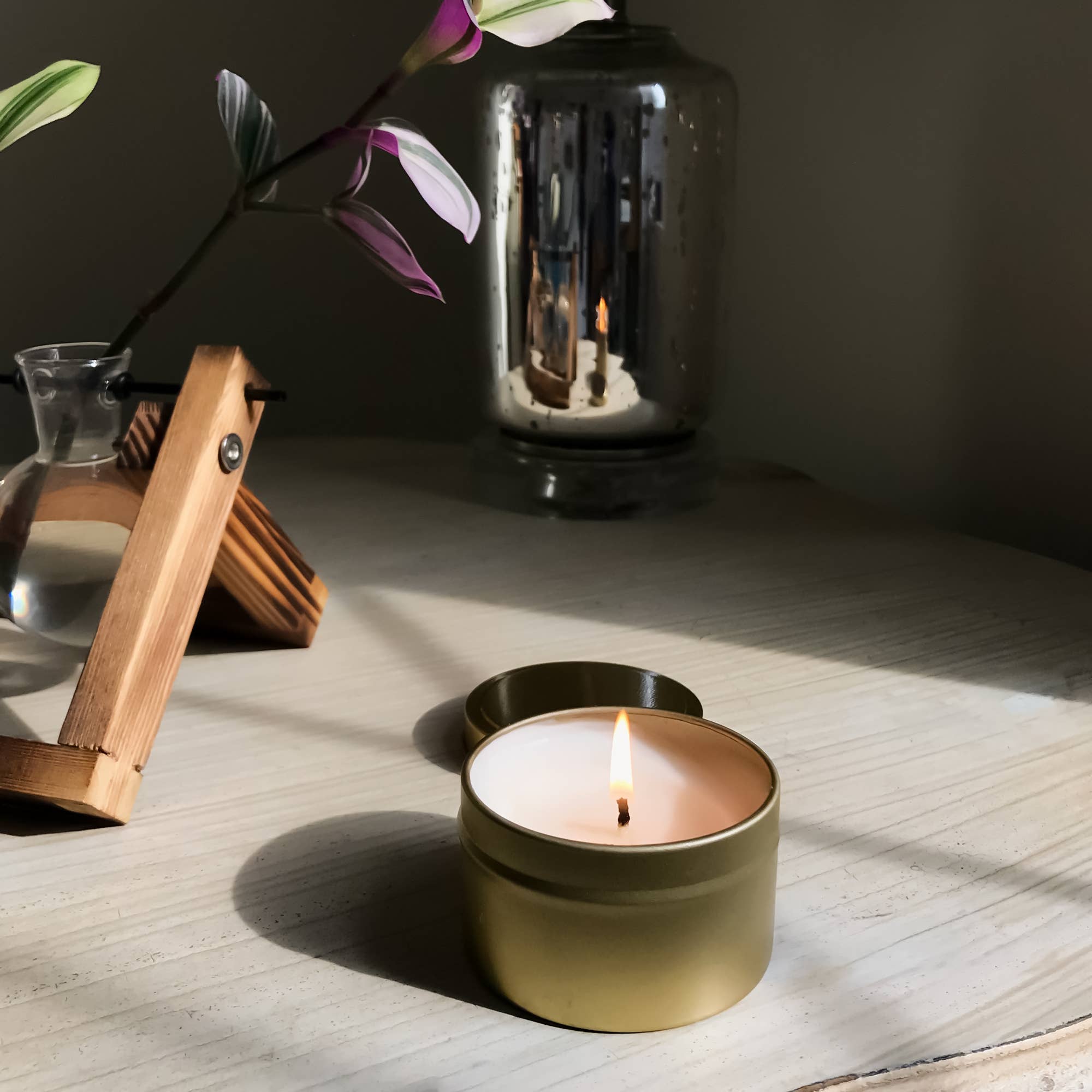 GP Candle Co. – Großhandel Reisekerzen – No Label Gold-Dose-Kerze 4 oz. – 24er-Pack5