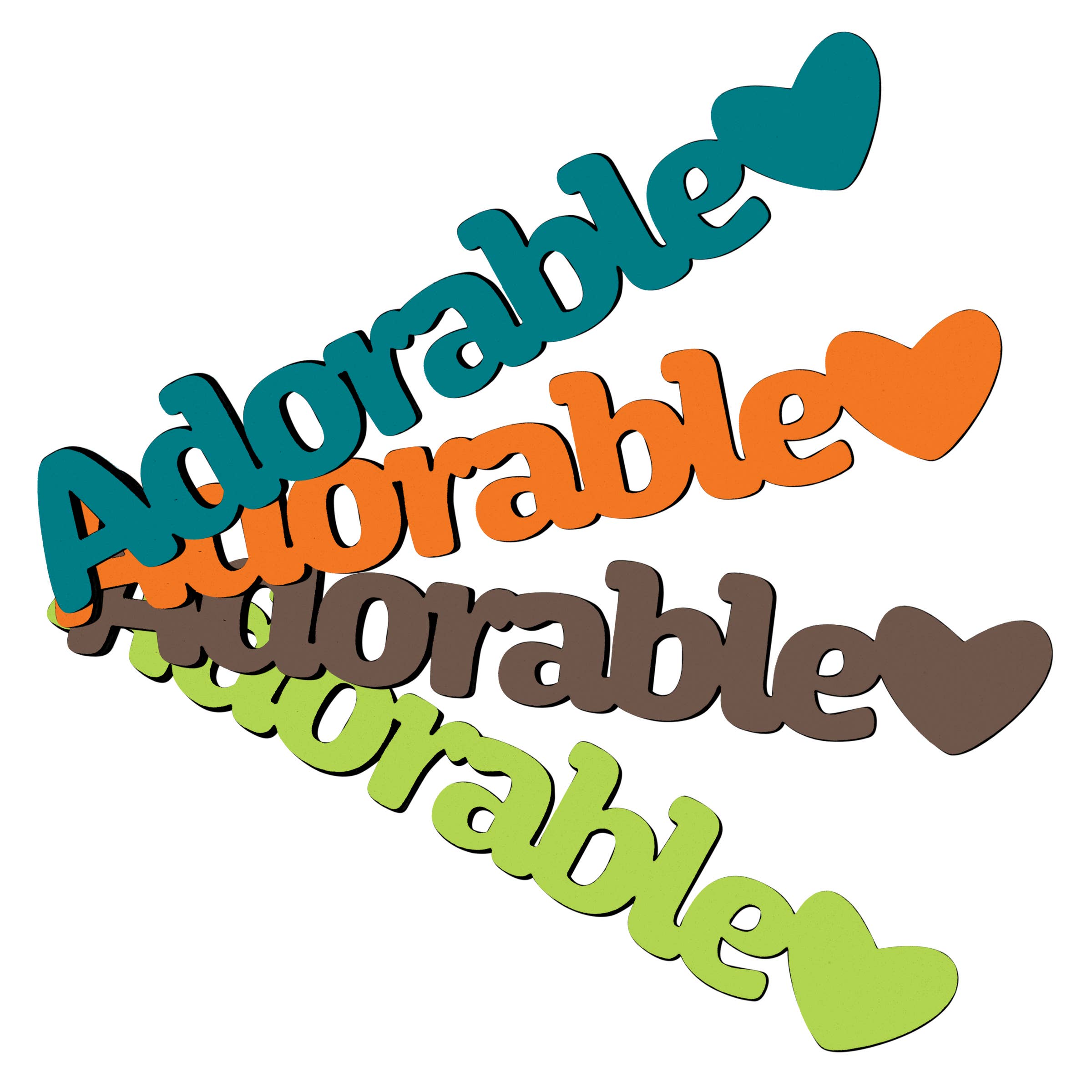 Spunky Fluff - Wholesale Magnet - Adorable Tiny Word Magnet, Cute Wood Word Photo Magnet12