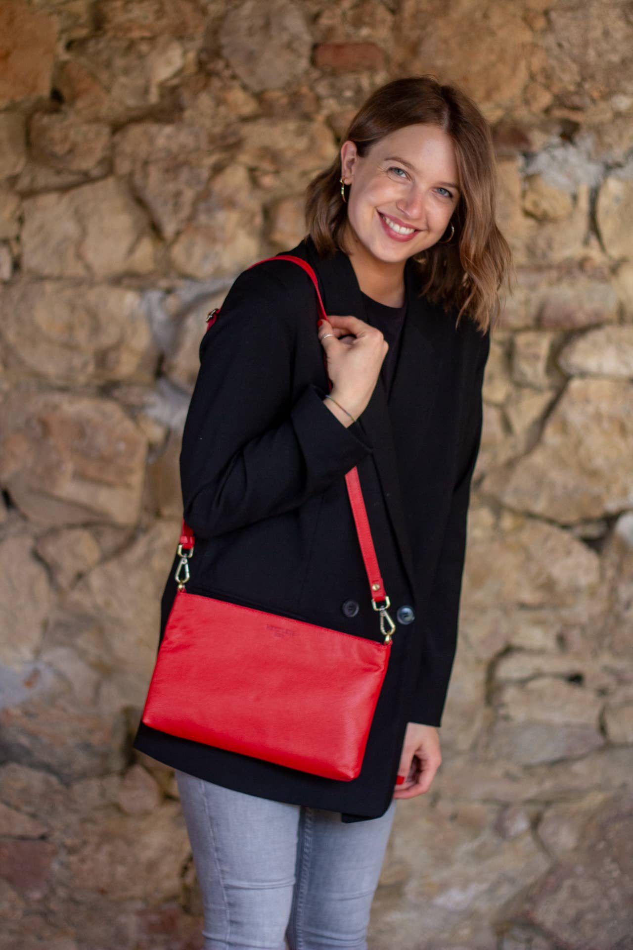 Herzilein-Wien GmbH - Wholesale Crossbody Bag - Women's - Crossbody Leder Tasche simpel5