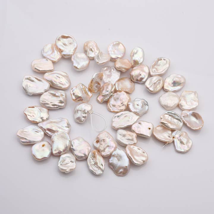 Beads Creation - Wholesale Beads - Keshi Pearl Bead, 18mm Nugget Seed, Gift for Her, FWP0471