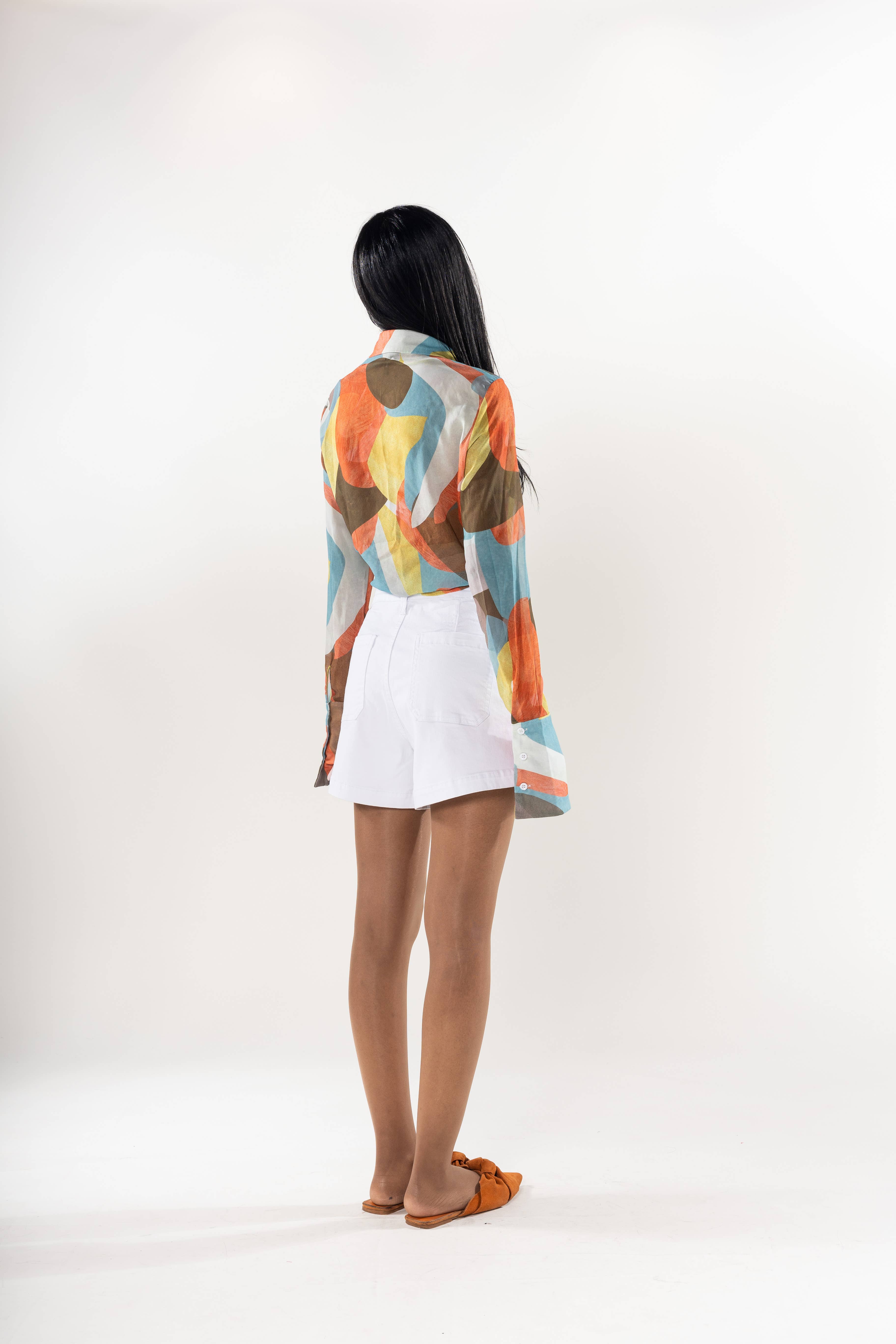 Nina Carter - Wholesale Shorts - Women's - Denim High Waisted Stretch Denim Shorts P2063