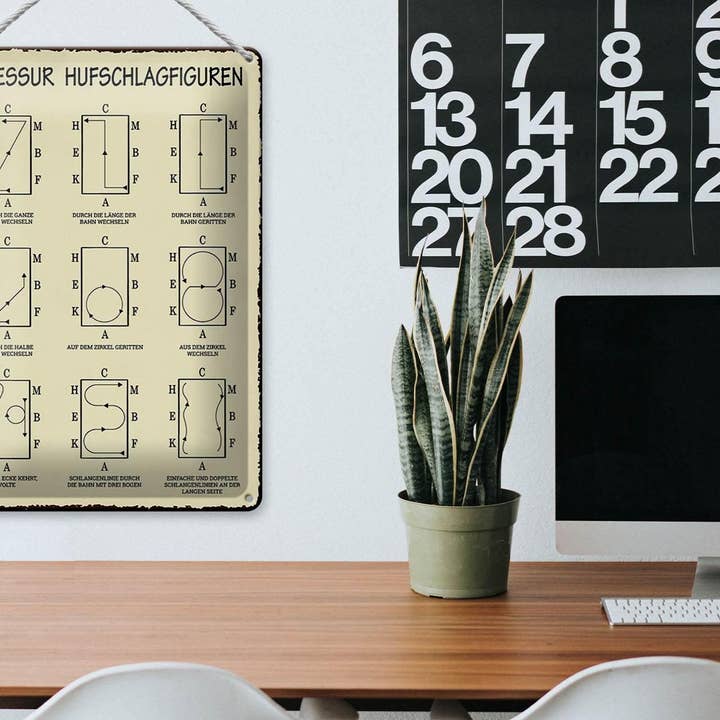 Femer - Wholesale Sign - Tin Sign 20x30cm Dressage Hoof Strikes Horse Dressage Rider3