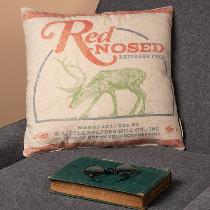 Primitives by Kathy - Wholesale Throw/Decorative Pillow - Red Nosed Pillow