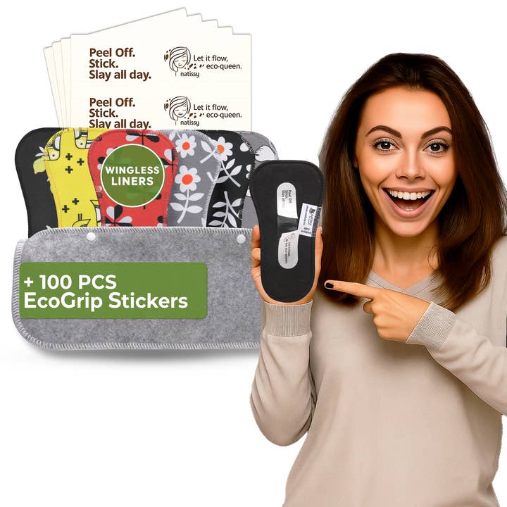 Flügellose Camel Toe Slipeinlagen mit Klebestreifen (Klein, 7er-Pack) - Zitrone für den Großhandel von natissy