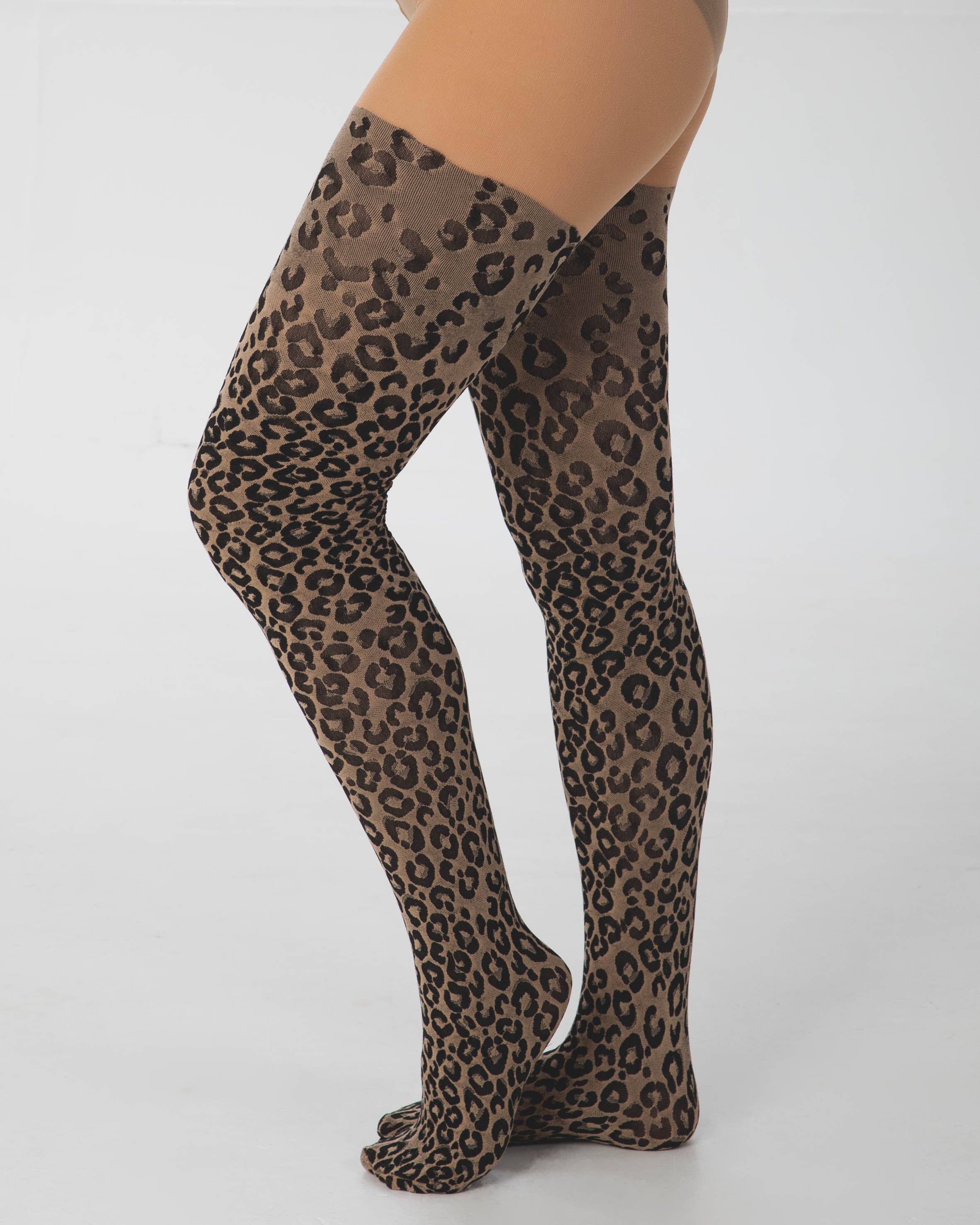 Pamela Mann – Engroshandel Tights - Dame – Strikkede Leopard Tights1