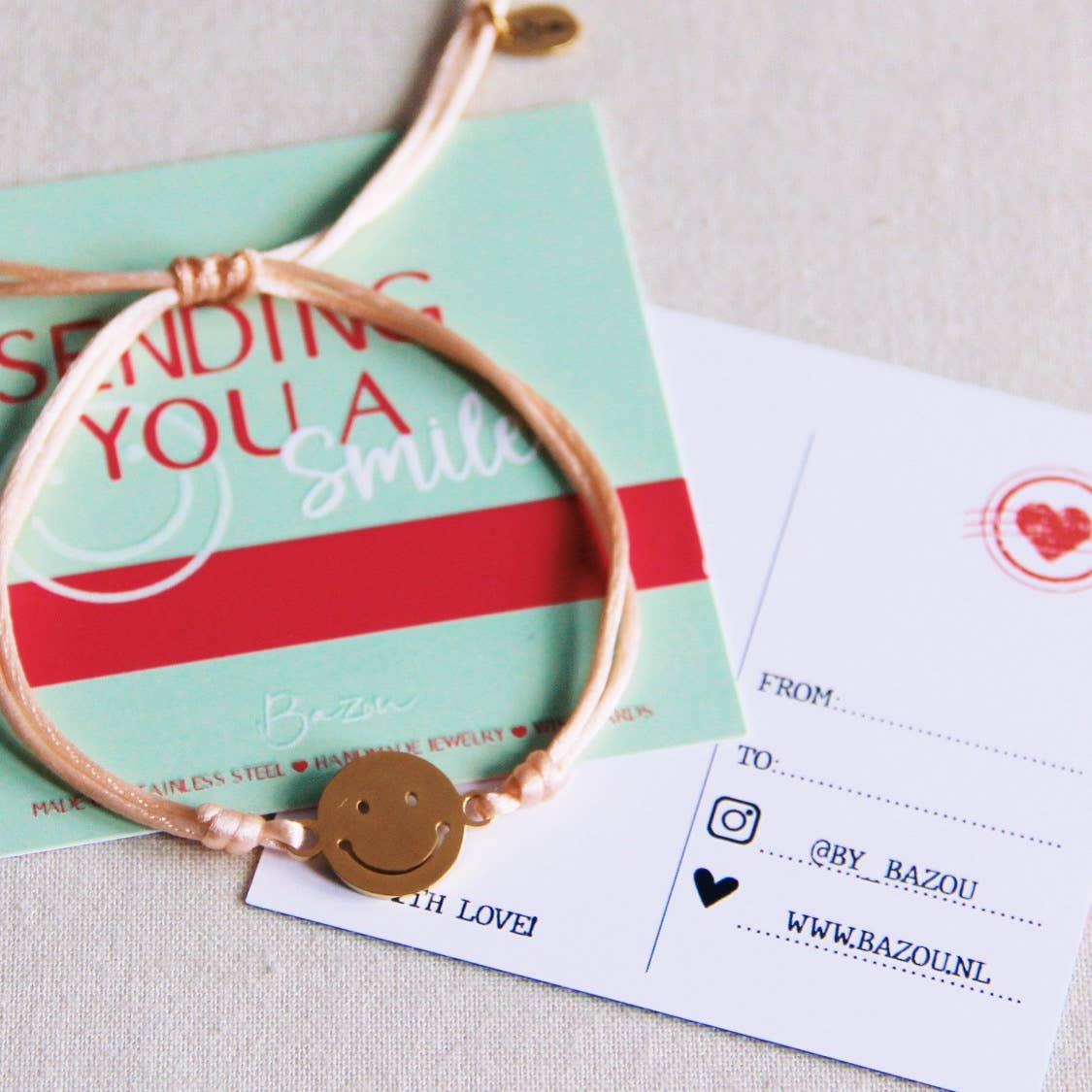 Bazou - Wholesale Charm/Dangle Bracelet - Sending you a Smile2