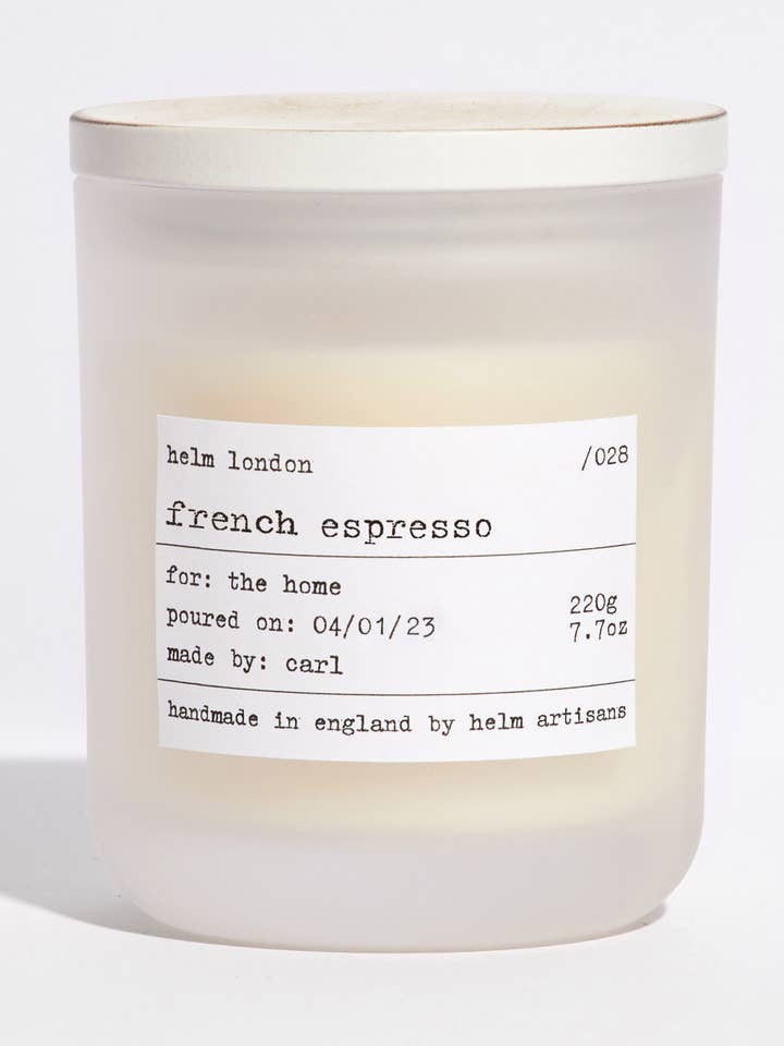 French Espresso Candle for wholesale by Helm London