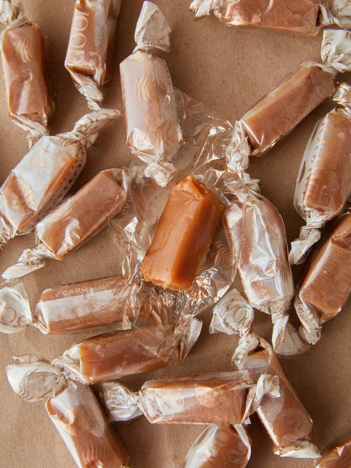 5 LBS - Kardemomme Honningkaramel Bulk for engroshandel hos Wildwood Chocolate