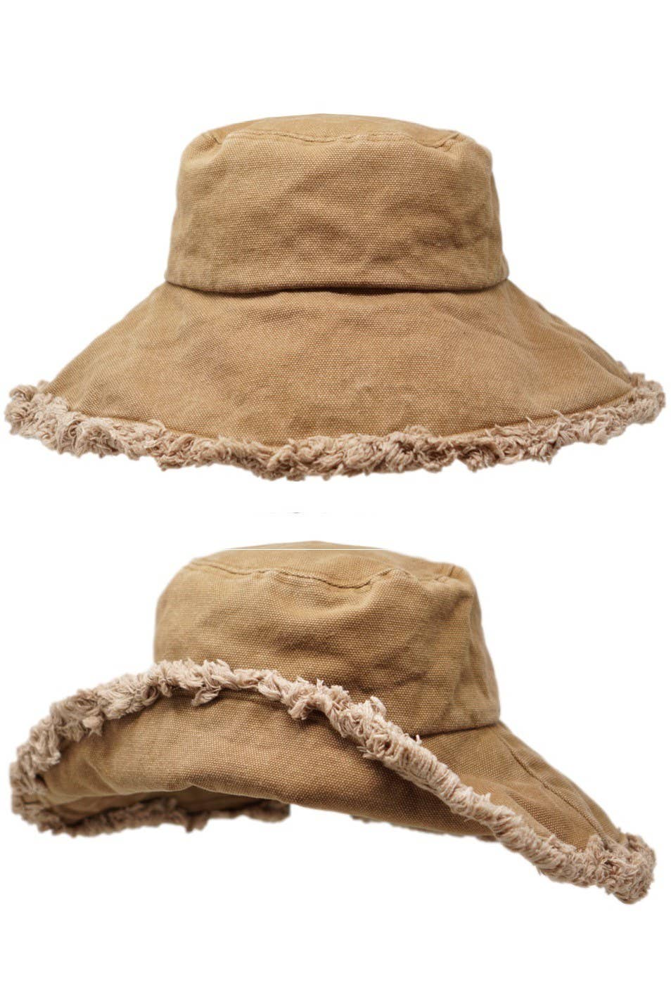 Olive & Pique - Wholesale Bucket Hat - Women's - KEANU 100% Heavy Cotton Twill Raw Edge Bucket Hat, 4" Brim2