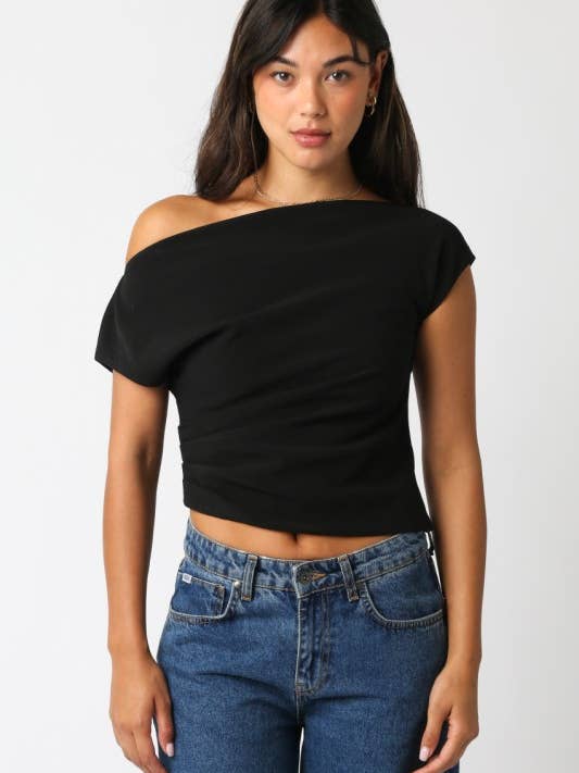 Top a spalla Anahi per la vendita all'ingrosso da parte di Olivaceous