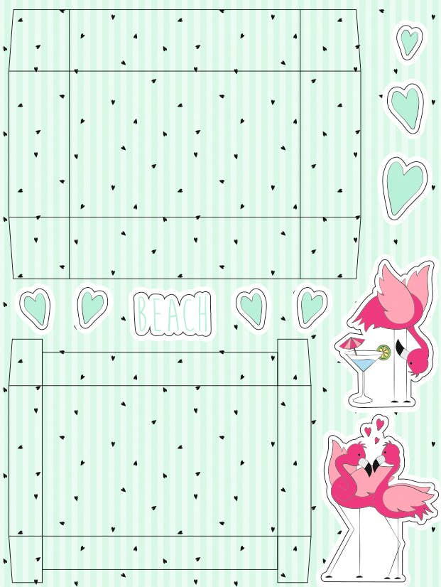 URSUS® / Buntpapierfabrik Ludwig Bähr GmbH & Co. KG - Wholesale Gift Box - "Flamingo" gift box set8