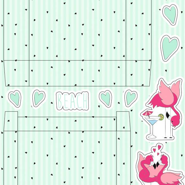 URSUS® / Buntpapierfabrik Ludwig Bähr GmbH & Co. KG - Wholesale Gift Box - "Flamingo" gift box set8