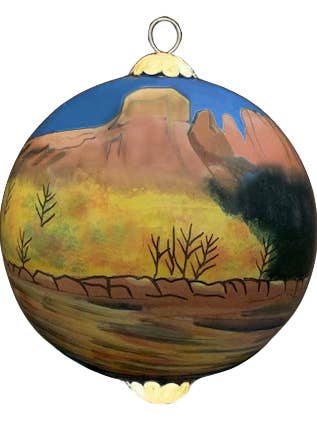 Sedona Red Rock Crossing 3" Ornament for wholesale by Zhen Zhu Inc.