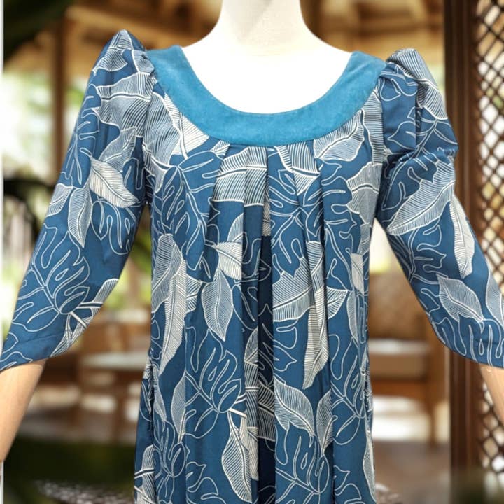 Muumuu Rainbow / DBA Princess Kaiulani Fashions - Wholesale Dress - Women's - Velvet Yoke Formal Hawaiian Dress for Plus Size